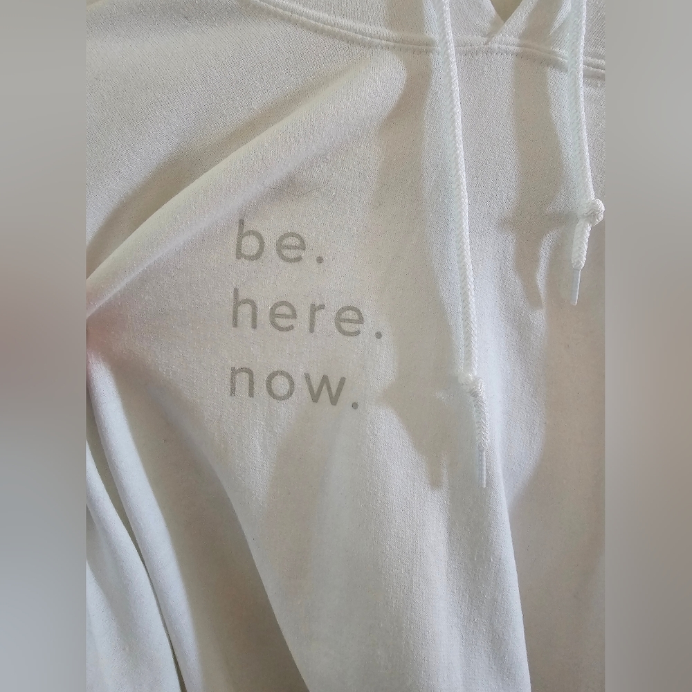 White yoga hoodie